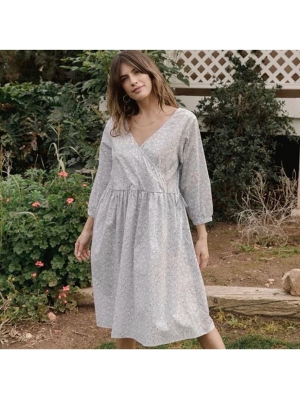 Tradlands Augusta Floral Faux Wrap Dress